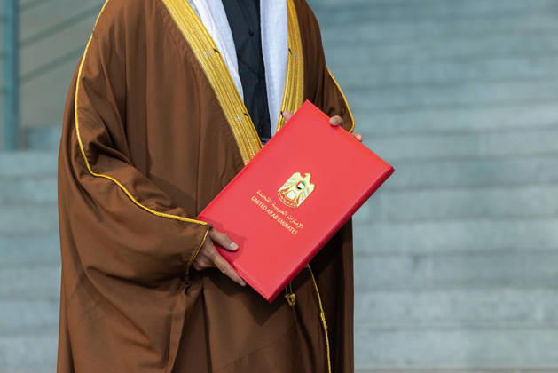 State visit by His Highness the President of the United Arab Emirates, Sheikh Mohammed bin Zayed Al Nahyan, to the Federal Republic of Germany, Berlin, September 10, 2026: Numerous agreements were formally exchanged during the signing ceremony held at the Federal Chancellery in Berlin in the prese