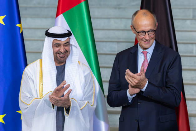 State visit by His Highness the President of the United Arab Emirates, Sheikh Mohammed bin Zayed Al Nahyan, to the Federal Republic of Germany, Berlin, September 10, 2026: The President of the United Arab Emirates, Sheikh Mohammed bin Zayed Al Nahyan, and Federal Chancel