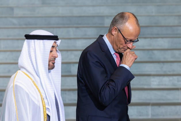 State visit by His Highness the President of the United Arab Emirates, Sheikh Mohammed bin Zayed Al Nahyan, to the Federal Republic of Germany, Berlin, September 10, 2026: The President of the United Arab Emirates, Sheikh Mohammed bin Zayed Al Nahyan, and Federal Chancel