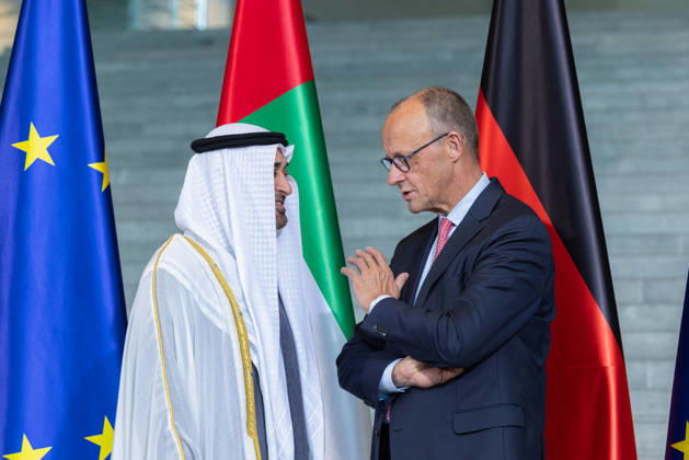 State visit by His Highness the President of the United Arab Emirates, Sheikh Mohammed bin Zayed Al Nahyan, to the Federal Republic of Germany, Berlin, September 10, 2026 The President of the United Arab Emirates, Sheikh Mohammed bin Zayed Al Nahyan, and Federal Chancell