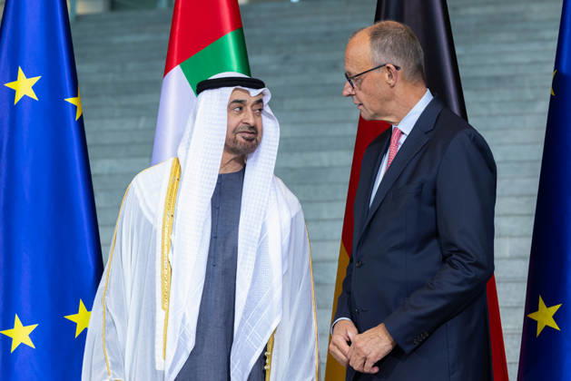 State visit by His Highness the President of the United Arab Emirates, Sheikh Mohammed bin Zayed Al Nahyan, to the Federal Republic of Germany, Berlin, September 10, 2026 The President of the United Arab Emirates, Sheikh Mohammed bin Zayed Al Nahyan, and Federal Chancell