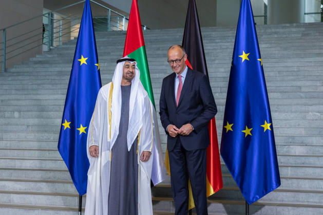 State visit by His Highness the President of the United Arab Emirates, Sheikh Mohammed bin Zayed Al Nahyan, to the Federal Republic of Germany, Berlin, September 10, 2026: The President of the United Arab Emirates, Sheikh Mohammed bin Zayed Al Nahyan, and Federal Chancel