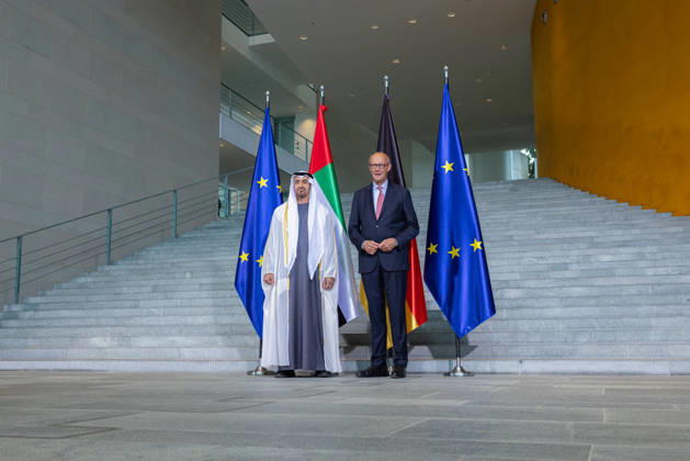 State visit by His Highness the President of the United Arab Emirates, Sheikh Mohammed bin Zayed Al Nahyan, to the Federal Republic of Germany, Berlin, September 10, 2026: The President of the United Arab Emirates, Sheikh Mohammed bin Zayed Al Nahyan, and Federal Chancel