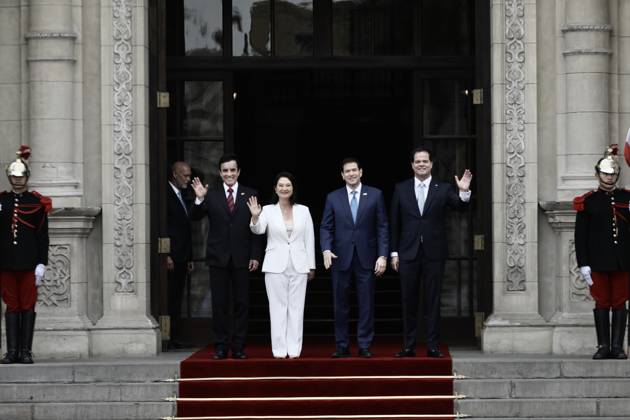 US Secretary of State Marco Rubio is welcomed by Peruvian President Keiko Fujimori in Peru LIMA, PERU - SEPTEMBER 10: U.S. Secretary of State Marco Rubio meets with Peruvian President Keiko Fujimori at the Government Palace on September 10, 2026, in Lima, Peru. Following his visits to Colombia and Ecuador, the Secretary of State arrived in Lima to discuss key issues on the bilateral agenda, including security, the fight against drug trafficking, and trade. Peru is also expected to become part of the so-called Shield of the Americas, a U.S.-led regional security initiative. The meeting marked the first meeting between the governments of Peru and the United States. Klebher Vasquez Anadolu Lima Peru. Editorial use only. Please get in touch  Copyright: x2026xAnadoluxKlebherxVasquezx