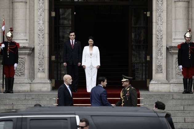 US Secretary of State Marco Rubio is welcomed by Peruvian President Keiko Fujimori in Peru LIMA, PERU - SEPTEMBER 10: U.S. Secretary of State Marco Rubio meets with Peruvian President Keiko Fujimori at the Government Palace on September 10, 2026, in Lima, Peru. Following his visits to Colombia and Ecuador, the Secretary of State arrived in Lima to discuss key issues on the bilateral agenda, including security, the fight against drug trafficking, and trade. Peru is also expected to become part of the so-called Shield of the Americas, a U.S.-led regional security initiative. The meeting marked the first meeting between the governments of Peru and the United States. Klebher Vasquez Anadolu Lima Peru. Editorial use only. Please get in touch  Copyright: x2026xAnadoluxKlebherxVasquezx