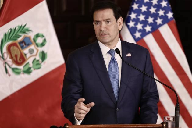 US Secretary of State Marco Rubio is welcomed by Peruvian President Keiko Fujimori in Peru LIMA, PERU - SEPTEMBER 10: U.S. Secretary of State Marco Rubio meets with Peruvian President Keiko Fujimori (not seen) at the Government Palace on September 10, 2026, in Lima, Peru. Following his visits to Colombia and Ecuador, the Secretary of State arrived in Lima to discuss key issues on the bilateral agenda, including security, the fight against drug trafficking, and trade. Peru is also expected to become part of the so-called Shield of the Americas, a U.S.-led regional security initiative. The meeting marked the first meeting between the governments of Peru and the United States. Klebher Vasquez Anadolu Lima Peru. Editorial use only. Please g  Copyright: x2026xAnadoluxKlebherxVasquezx