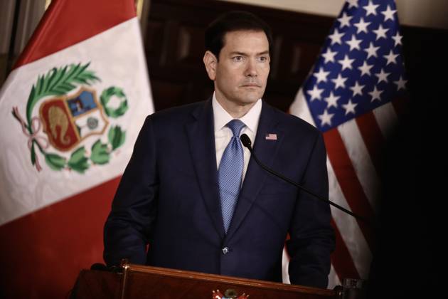 US Secretary of State Marco Rubio is welcomed by Peruvian President Keiko Fujimori in Peru LIMA, PERU - SEPTEMBER 10: U.S. Secretary of State Marco Rubio meets with Peruvian President Keiko Fujimori (not seen) at the Government Palace on September 10, 2026, in Lima, Peru. Following his visits to Colombia and Ecuador, the Secretary of State arrived in Lima to discuss key issues on the bilateral agenda, including security, the fight against drug trafficking, and trade. Peru is also expected to become part of the so-called Shield of the Americas, a U.S.-led regional security initiative. The meeting marked the first meeting between the governments of Peru and the United States. Klebher Vasquez Anadolu Lima Peru. Editorial use only. Please g  Copyright: x2026xAnadoluxKlebherxVasquezx