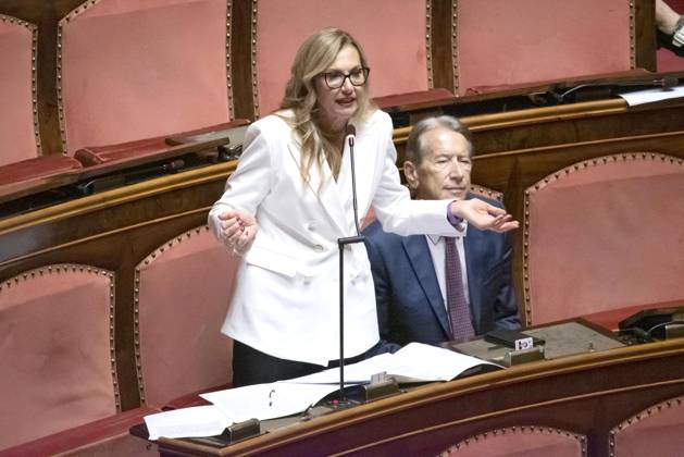 IPP Photo: Diego Nangano, Cappello, Rome, September 10, 2026, Senate of the Republic, Debate on Electoral Law Reform. Pictured: Michaela Biancofiore, Cd I, UDC, NM, Italy Photo Press World. Copyright