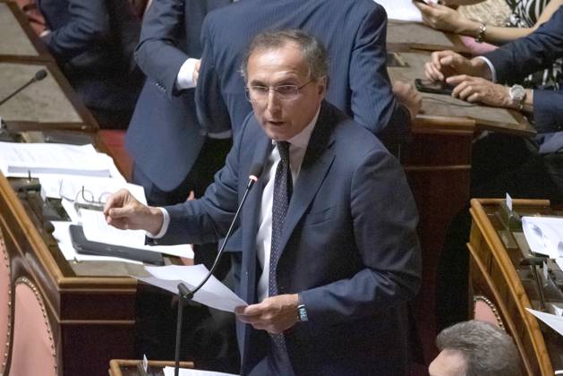 IPP Photo by Diego Nangano, Rome, September 10, 2026, Senate of the Republic: Debate on Electoral Law Reform. Pictured: Francesco Boccia (PD). Italy Photo Press World. Copyright