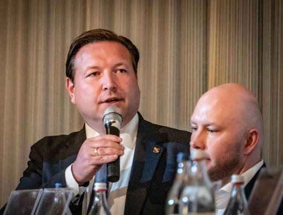 Berlin Reinickendorf, Tegel District, Tegeler Gespräch (Tegel Dialogue), political event series: Sebastian Pieper (CDU), Alexander Ewers (SPD), September 10, 2026, Tegel