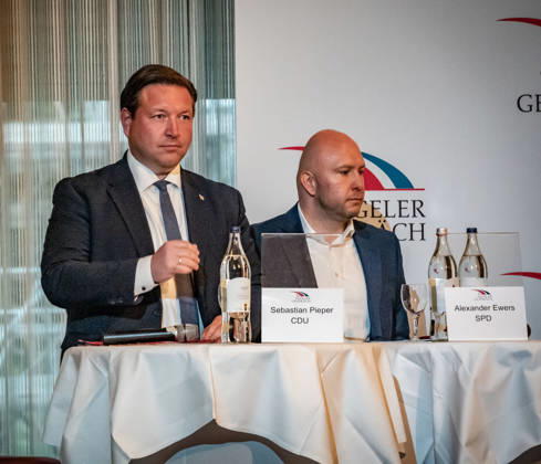 Berlin Reinickendorf, Tegel District, Tegeler Gespräch —a political event series—featuring Sebastian Pieper (CDU) and Alexander Ewers (SPD), September 10, 2026, Tegel