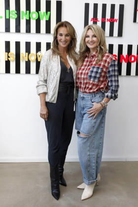 September 10, 2026, Caroline Beil, actress, opening of the All is Now exhibition featuring her own artwork at the Heartspace Kunstraum gallery in Berlin, graphic paintings, with Frauke Ludowig, Berlin, Germany