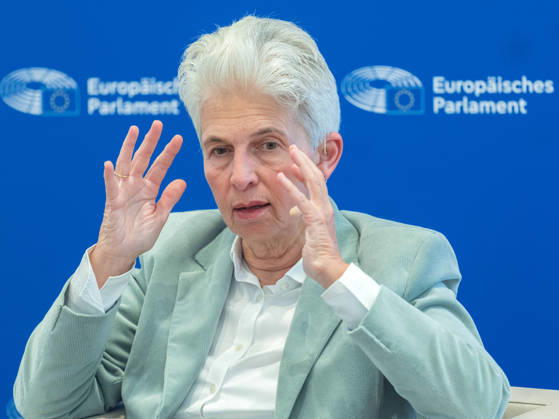September 11, 2026: Press Conference on European Security with Marie Agnes Strack Zimmermann, Chair of the European Parliament’s Committee on Defense, on September 11, 2026, during the press conference held as part of Technology Talks Austria 2026 in the Baroque Suites at the Museumsquartier in Vienna, Vienna, Austria