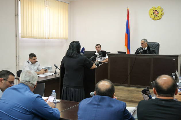 ARMENIA, YEREVAN - SEPTEMBER 11, 2026: The Anti-Corruption Court of Armenia holds a hearing of the case of Samvel Karapetyan (2nd L, seated), leader of the Strong Armenia Party. Alexander Patrin TASS  97522660