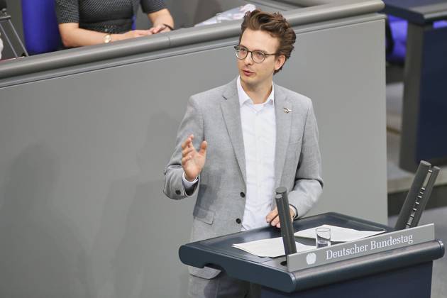 Berlin, Germany, September 11, 2026 German Bundestag 94th Session of the Bundestag Budget Week Leon Eckert, The Greens Copyright: xdtsxNachrichtenagenturx dts_134061