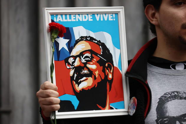 Santiago, September 11, 2026: Commemoration of the 1973 civil-military coup at the mausoleum of former Head of State Salvador Allende. Dragomir Yankovic, Aton Chile, Santiago, Chile. Aton 1189492  Copyright: DRAGOMIRxYANKOVIC ATONxCHILE