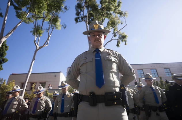 September 11, 2026, Los Angeles, California, USA: Los Angeles County sheriffÃ¢â‚¬â ¢s deputies take a moment as the Los Angeles Fire Department marks the 25th anniversary of the Sept. 11 terrorist attacks at the Frank Hotchkin Memorial Training Center in Los Angeles, California, on Sept. 11, 2026. Los Angeles USA - ZUMAc68_ 20260911_zaf_c68_009 Copyright: xRingoxChiux