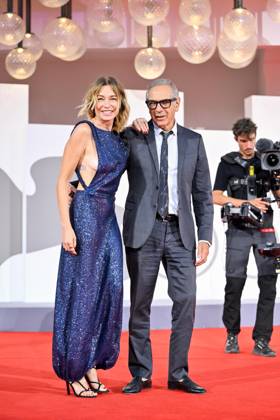 September 11, 2026, Venice, Rome, Italy: Stefania Rocca and Carlo Capasa, President of the National Chamber of Italian Fashion, during the red carpet for the new IMAIE Award, 83rd Venice Film Festival. Venice, September 11, 2026 Venice Italy  - ZUMAa289 20260911_zia_a289_423 Copyright: xMariaxLauraxAntonellix xAgfx