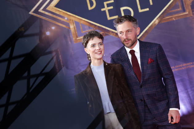 Actress Liv Lisa Fries and actor Volker Bruch at the North Rhine-Westphalia premiere of the fifth and final season of the TV series *Babylon Berlin* at the open-air cinema in Cologne s Rheinauhafen, September 11, 2026, North Rhine-Westphalia, Germany Copyright: xChristophxHardtx