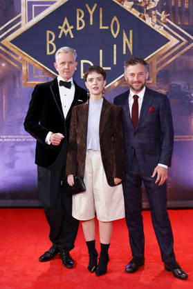 Singer Max Raabe, actress Liv Lisa Fries, and actor Volker Bruch at the North Rhine-Westphalia premiere of the fifth and final season of the TV series *Babylon Berlin* at the open-air cinema in Cologne’s Rheinauhafen, September 11, 2026, North Rhine-Westphalia, Germany Copyright: xChristophxHardtx