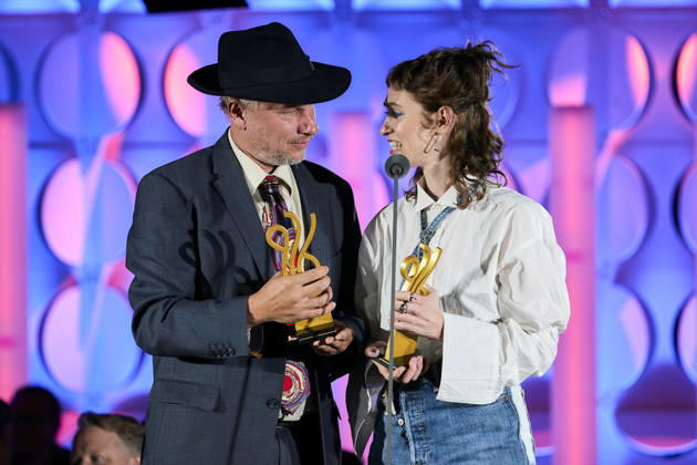 2026 German Acting Award: Winner Lia von Blarer and Winner Robert Stadlober; Stage Show: 15 Years of the German Acting Award and 20 Years of the BFFS; Pullman Berlin Schweizerhof; Date: September 11, 2026 Copyright: xEventpressx