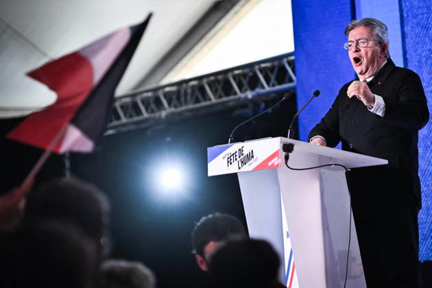 Fete de Humanite near Paris FA Founder of French leftist party La France Insoumise (LFI) Jean-Luc Melenchon delivers a speech as part of the annual Fete de l Humanite festival organised by the Communist newspaper L Humanite, in Le Plessis-Pate, south of Paris, on September 12, 2026. Photo by Firas Abdullah ABACAPRESS.COM Paris Ile-de-France France  Copyright: xAbdullahxFiras ABACAx