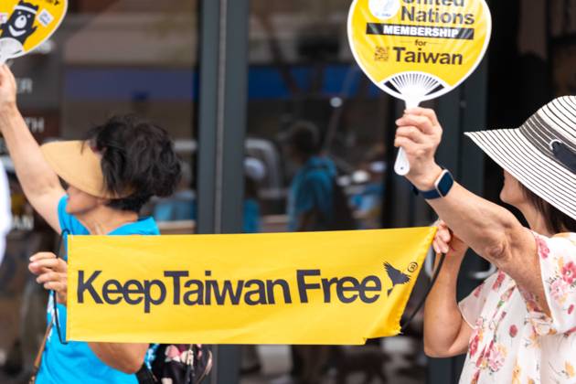 New York, NY- September 12: Keep Taiwan Free Protest and March In front of the Chinese Consulate on September 12, 2026.. Credit: Camara Porter USA - ZUMAa123 20260912_zaa_a123_049 Copyright: xAdMediax