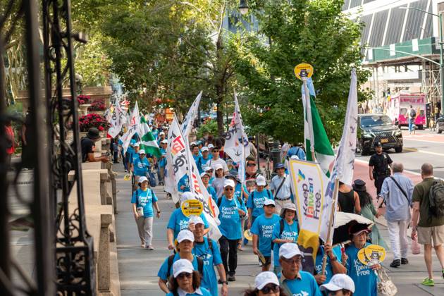 New York, NY- September 12: Keep Taiwan Free Protest and March In front of the Chinese Consulate on September 12, 2026.. Credit: Camara Porter USA  - ZUMAa123 20260912_zaa_a123_061 Copyright: xAdMediax