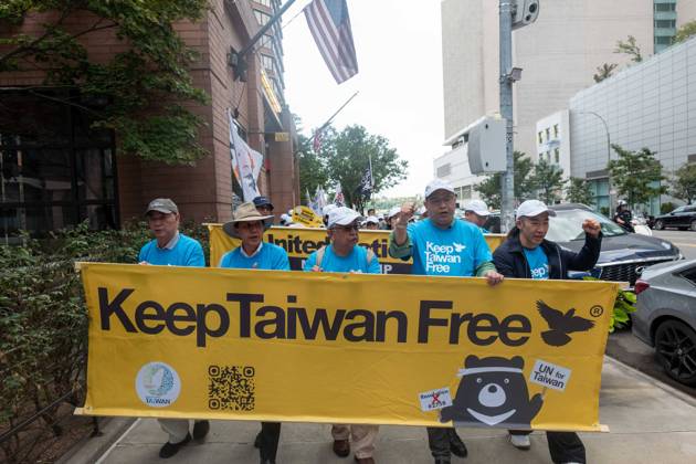 Keep Taiwan Free Protest NYC New York, NY- September 12: Keep Taiwan Free Protest and March In front of the Chinese Consulate on September 12, 2026.. Credit: Camara Porter AdMedia. 12 Sep 2026 Pictured: Keep Taiwan Free Protest NYC.  Copyright: xThexMegaxAgencyxCamaraxPorter AdMediax xMEGAx