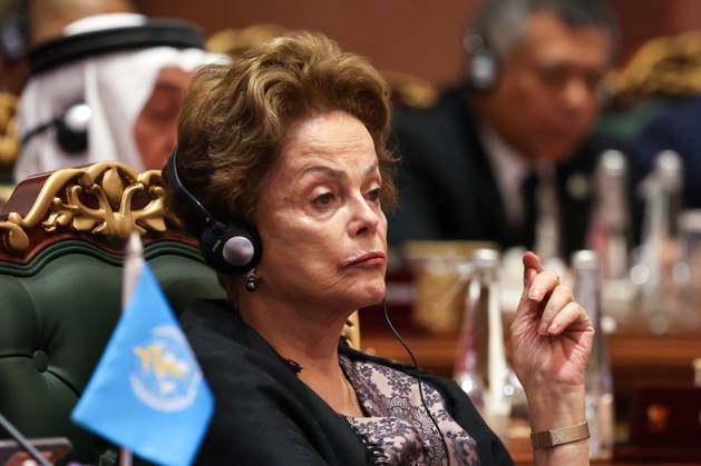 INDIA, NEW DELHI - SEPTEMBER 13, 2026: Dilma Rousseff, President of the New Development Bank, attends an outreach session of the 2026 BRICS Summit New Delhi India  - ZUMAt113 20260913_zaa_t113_019 Copyright: xAlexanderxKazakovx