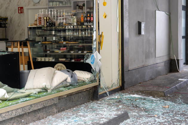 Café and Bar Damaged; Suspected Explosive Blast On September 13, 2026, in the early morning, unknown