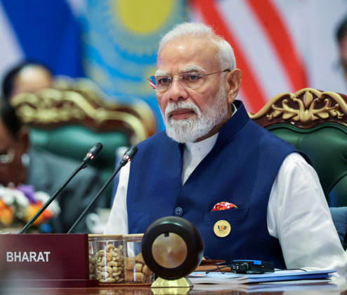 RECORD DATE NOT STATED PM Modi during the BRICS Session on ˜Resilience, Innovation, Cooperation and Sustainability: Shaping the Future for Inclusive Global Growth™ New Delhi, Sep 13 (ANI): Prime Minister Narendra Modi during the BRICS Session on ˜Resilience, Innovation, Cooperation and Sustainability: Shaping the Future for Inclusive Global Growth™ at Bharat Mandapam on Day 2 of the BRICS Summit 2026, in New Delhi on Sunday. (DPR PMO ANI Photo) Delhi New Delhi India Copyright: xANIx ANI_20260913053