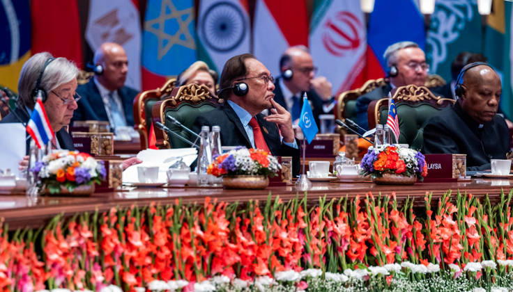 RECORD DATE NOT STATED 18th BRICS Summit New Delhi, Sep 13 (ANI): Prime Minister of Malaysia, Anwar Ibrahim at the 18th BRICS Summit at Bharat Mandapam, in New Delhi on Sunday. (@anwaribrahim X ANI Photo) NEW DELHI Delhi India Copyright: xANIx ANI_20260913134