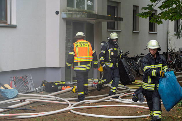 Basement Fire in Apartment Building; Several People Rescued On