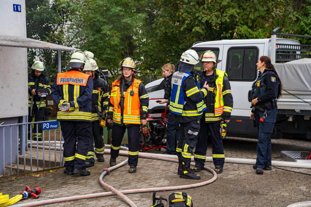 Basement Fire in Apartment Building; Several People Rescued On