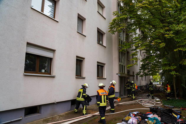 Basement Fire in Apartment Building; Several People Rescued On