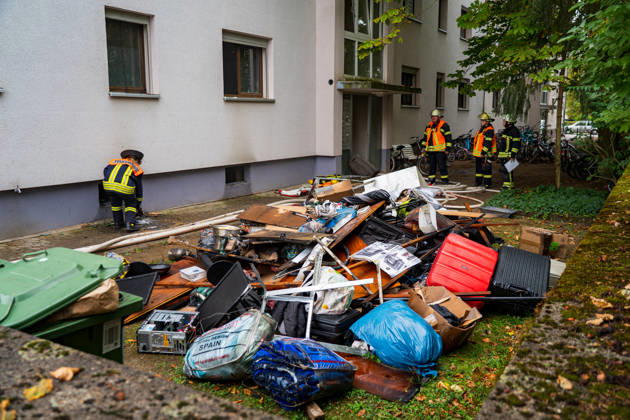 Basement Fire in Apartment Building; Several People Rescued On
