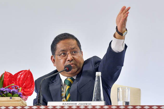 Press briefing on the 18th BRICS Summit 2026 New Delhi, Sep 13 (ANI): MEA Spokesperson Randhir Jaiswal addresses a press briefing on the 18th BRICS Summit 2026 at the International Media Centre, Bharat Mandapam, in New Delhi on Sunday. New Delhi Delhi India Copyright: xANIx ANI_20260913328