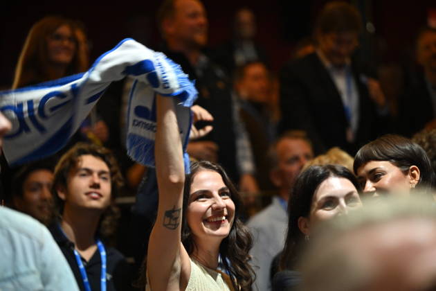 STOCKHOLM, SWEDEN 20260913 Romina Pour-Okhtari at the Liberal Party s election night party at the Vasa Theater, Vasagatan, STOCKHOLM, SWEDEN x10040x  Copyright: xAndersxWiklund TTx VAL 2026 VALVAKA L Oi-Pvoaxs6I