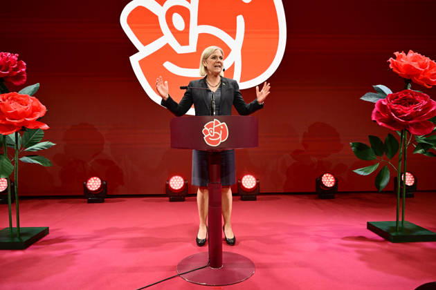 STOCKHOLM, SWEDEN, September 13, 2026 Social Democratic Party leader Magdalena Andersson (S) speaks during the Social Democrats election night watch party at the Stockholm Waterfront Conference Center, STOCKHOLM, SWEDEN x10030x  Copyright: xJonasxEkströmer TTx SWEDEN GENERAL ELECTION Doc3RMd8ENw