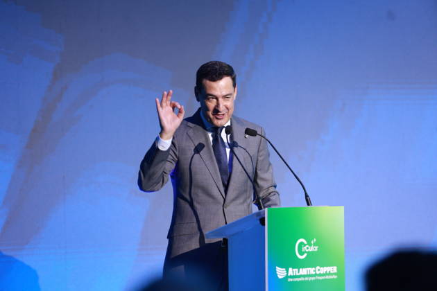 Presentation in Huelva of Atlantic Copper’s Circular Project The president of the Regional Government of Andalusia, Juanma Moreno, speaks at the presentation of Atlantic Copper’s Circular Project On September 14, 2026, in Huelva, Andalusia, Spain September 14, 2026 Rocí Huelva, Andalusia, Spain Huelva, Andalusia, Spain Spain Copyright: xRocioxRuzx 7774140