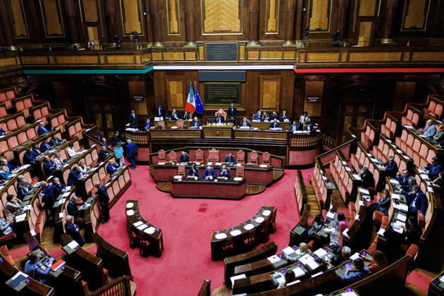 September 15, 2026, Rome, Italia, Italy: During the general debate and final vote on the electoral law in the Senate, Rome, 15 09 2026 Rome Italy  - ZUMAa289 20260915_zia_a289_016 Copyright: xFrancescoxFotiax xAgfx
