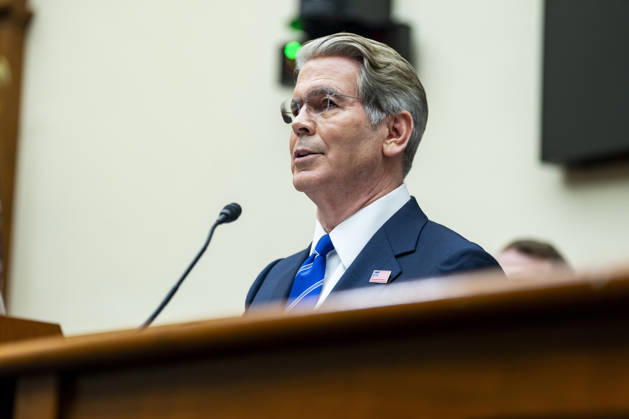 Secretary of the Treasury Scott Bessent speaks during a House Financial Services Committee hearing at the U.S. Capitol in Washington, DC on Tuesday, September 15, 2026.  WAP20260915326 BONNIExCASH