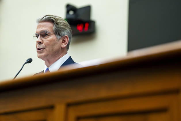 Secretary of the Treasury Scott Bessent speaks during a House Financial Services Committee hearing at the U.S. Capitol in Washington, DC on Tuesday, September 15, 2026.  WAP20260915333 BONNIExCASH