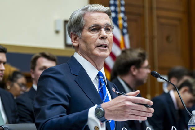 Secretary of the Treasury Scott Bessent speaks during a House Financial Services Committee hearing at the U.S. Capitol in Washington, DC on Tuesday, September 15, 2026.  WAP20260915337 BONNIExCASH