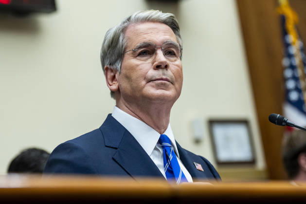Secretary of the Treasury Scott Bessent looks on during a House Financial Services Committee hearing at the U.S. Capitol in Washington, DC on Tuesday, September 15, 2026.  WAP20260915339 BONNIExCASH