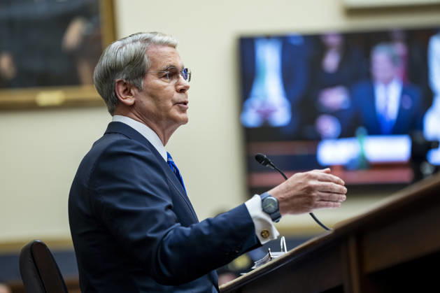 Secretary of the Treasury Scott Bessent speaks during a House Financial Services Committee hearing at the U.S. Capitol in Washington, DC on Tuesday, September 15, 2026.  WAP20260915342 BONNIExCASH