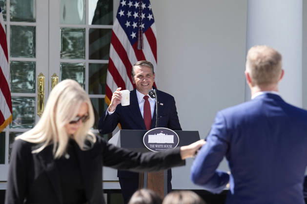 Todd Blanche holds a press briefing - Washington Attorney General Todd Blanche holds a press briefing in the Rose Garden at the White House in Washington on September 15, 2026. Photo by Yuri Gripas ABACAPRESS.COM Washington DC United States  Copyright: xGripasxYuri ABACAx