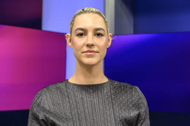 Pictured, from left: Victoria Reichelt, journalist, GER, Berlin, studio, guest on Maischberger, political talk show, TV, program, with host Sandra Maischberger, Das Erste, from Adlershof, Studio 20, September 16, 2026, Copyright: HMBxMedia UwexKoch