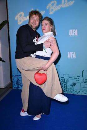 Knud Riepen and Gisa Flake at the UFA Back reception at the BE YOND OFFICE in Berlin on September 17, 2026